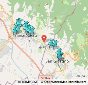 Mappa Via Gina Mcelli Località Ponte, 52037 Sansepolcro AR, Italia (1.98143)