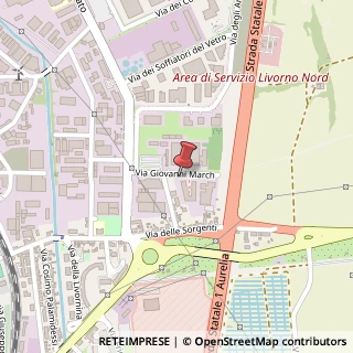 Mappa Via March, 12, 57121 Livorno, Livorno (Toscana)
