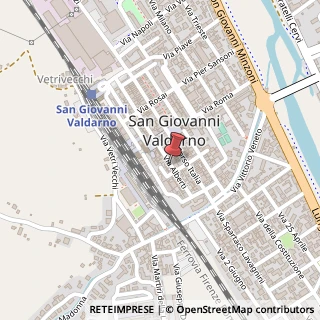 Mappa Via Alberti, 78, 52027 San Giovanni Valdarno, Arezzo (Toscana)