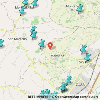 Mappa Via Vallone, 60030 Monsano AN, Italia (3.7365)