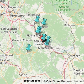 Mappa Via Torino, 52010 San Giovanni Valdarno AR, Italia (5.83333)