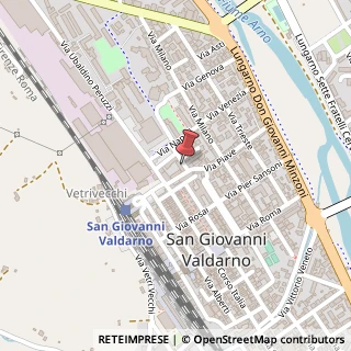 Mappa Via Siena, 6, 52027 San Giovanni Valdarno, Arezzo (Toscana)