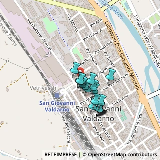Mappa Via Torino, 52010 San Giovanni Valdarno AR, Italia (0.176)