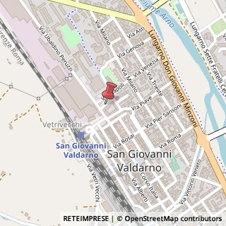 Mappa Via Torino, 5, 52027 San Giovanni Valdarno, Arezzo (Toscana)