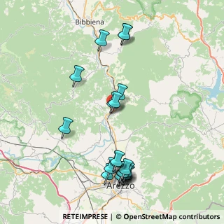 Mappa Via Umbro Casentinese Romagnola, 52010 Capolona AR, Italia (9.171)