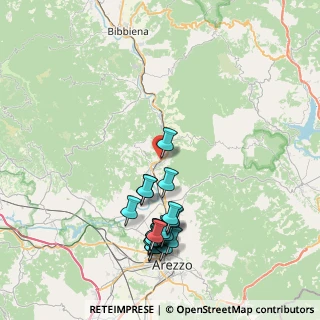 Mappa Via Umbro Casentinese Romagnola, 52010 Capolona AR, Italia (8.8085)