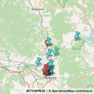 Mappa Via Umbro Casentinese Romagnola, 52010 Capolona AR, Italia (9.0765)