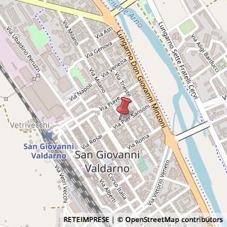 Mappa Via Monte Grappa, 19, 52027 San Giovanni Valdarno, Arezzo (Toscana)