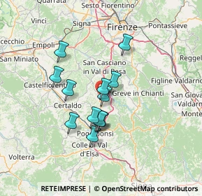 Mappa Via Palazzuolo, 50028 Tavarnelle Val di Pesa FI, Italia (10.87692)