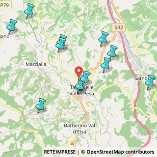 Mappa Via Palazzuolo, 50028 Tavarnelle Val di Pesa FI, Italia (2.30833)