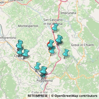 Mappa Via Palazzuolo, 50028 Tavarnelle Val di Pesa FI, Italia (7.6235)