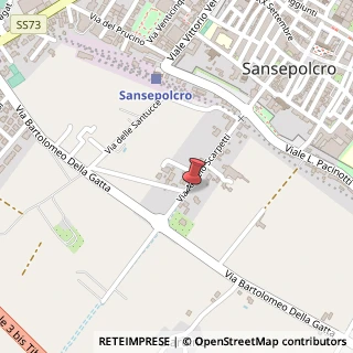 Mappa Via dei Banchetti, 101, 52037 Sansepolcro, Arezzo (Toscana)