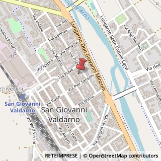 Mappa Via Trieste, 20, 52027 San Giovanni Valdarno, Arezzo (Toscana)