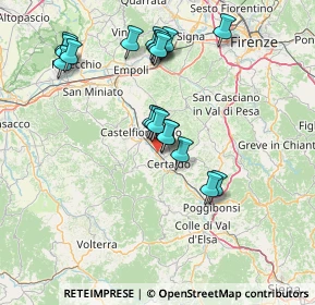 Mappa Via Pian di Sotto, 50052 Certaldo FI, Italia (14.79895)