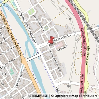 Mappa Viale Giotto, 11, 52027 San Giovanni Valdarno, Arezzo (Toscana)
