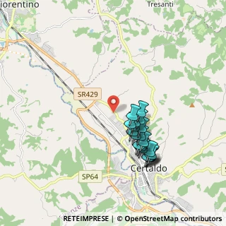 Mappa Via delle Regioni, 50052 Certaldo FI, Italia (1.739)
