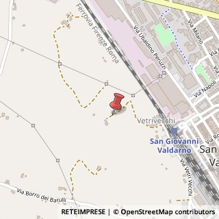 Mappa Via Vetri Vecchi,  24, 52027 San Giovanni Valdarno, Arezzo (Toscana)