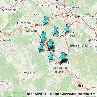 Mappa Via Sicilia, 50052 Certaldo FI, Italia (9.6435)