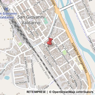 Mappa Via Spartaco Lavagnini, 26, 52027 San Giovanni Valdarno, Arezzo (Toscana)