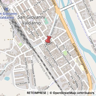 Mappa Via Spartaco Lavagnini, 16, 52027 San Giovanni Valdarno, Arezzo (Toscana)