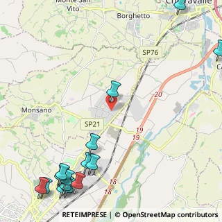 Mappa Viale Giannino Pieralisi, 60030 Monsano AN, Italia (3.51533)