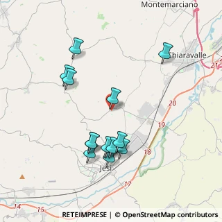 Mappa Via Martiri della Resistenza, 60030 Monsano AN, Italia (3.92143)