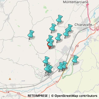 Mappa Via Martiri della Resistenza, 60030 Monsano AN, Italia (3.42857)