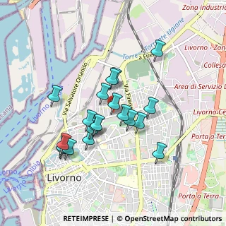 Mappa Via Marco Mastacchi, 57122 Livorno LI, Italia (0.801)