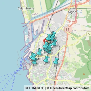 Mappa Via Marco Mastacchi, 57122 Livorno LI, Italia (1.255)
