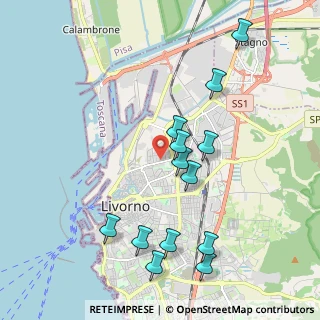 Mappa Via Marco Mastacchi, 57122 Livorno LI, Italia (2.16769)
