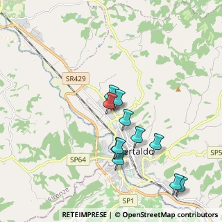 Mappa Via Marche, 50052 Certaldo FI, Italia (1.86545)