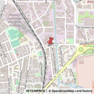 Mappa Via delle Sorgenti,  250, 57121 Livorno, Livorno (Toscana)