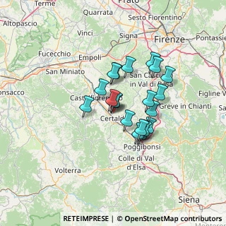 Mappa Via Paolo Turchini, 50052 Certaldo FI, Italia (10.1315)