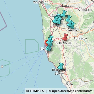 Mappa Via G.Masini, 57122 Livorno LI, Italia (14.9825)