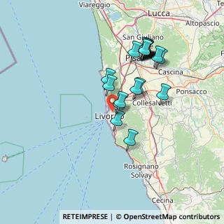 Mappa Via G.Masini, 57122 Livorno LI, Italia (13.615)