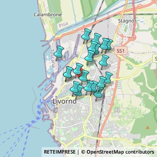 Mappa Via Cestoni, 57126 Livorno LI, Italia (1.285)