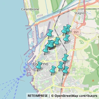 Mappa Via Cestoni, 57126 Livorno LI, Italia (1.35)
