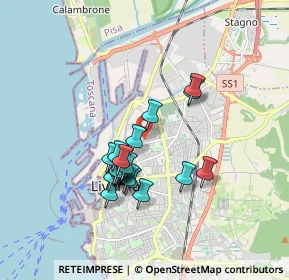 Mappa Via Cestoni, 57126 Livorno LI, Italia (1.5035)