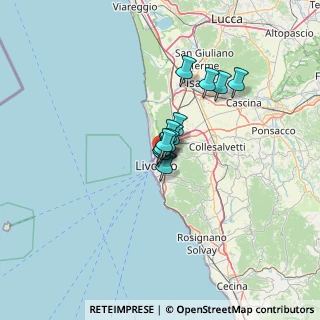Mappa Via Cestoni, 57126 Livorno LI, Italia (6.95538)