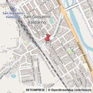 Mappa Via Martiri della Libertà, 6, 52027 San Giovanni Valdarno, Arezzo (Toscana)