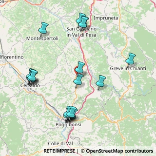 Mappa Strada di spicciano, 50028 Tavarnelle Val di Pesa FI, Italia (9.6645)