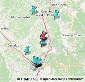 Mappa Strada di spicciano, 50028 Tavarnelle Val di Pesa FI, Italia (6.9455)