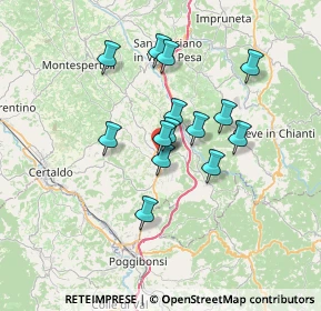 Mappa Strada di spicciano, 50028 Tavarnelle Val di Pesa FI, Italia (5.57214)