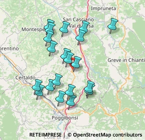 Mappa Via Giorgio la Pira, 50028 Barberino Tavarnelle FI, Italia (7.0605)