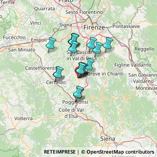 Mappa Via Giorgio la Pira, 50028 Barberino Tavarnelle FI, Italia (9.57389)