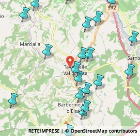 Mappa Via Giorgio la Pira, 50028 Barberino Tavarnelle FI, Italia (2.6055)