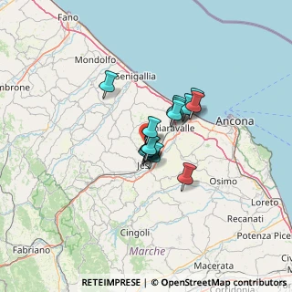 Mappa Via Martiri della Resistenza, 60030 Monsano AN, Italia (7.76)