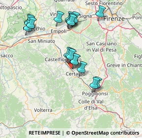 Mappa Via del Piano di Sotto, 50052 Certaldo FI, Italia (14.91316)