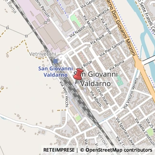 Mappa Via Mannozzi, 10, 52027 San Giovanni Valdarno, Arezzo (Toscana)