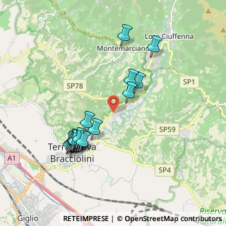 Mappa Strada Provinciale 5 della Penna, 52028 Terranuova Bracciolini AR, Italia (1.9945)